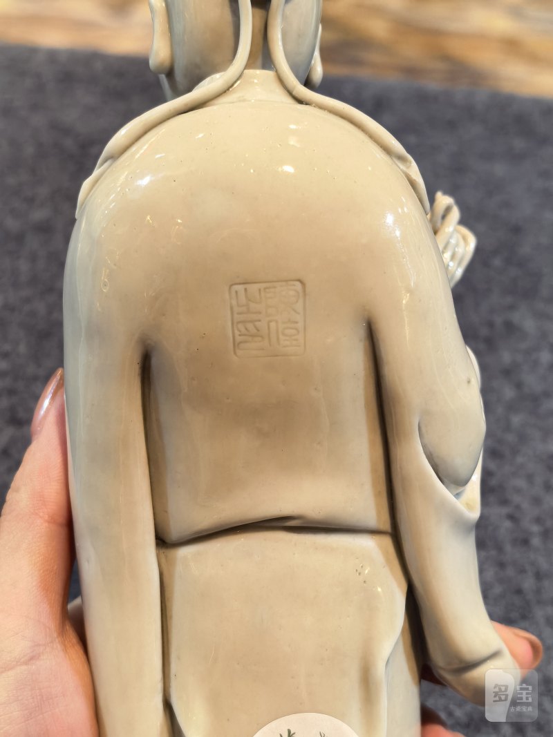 清末民初 德化白瓷高士立像 - 图6